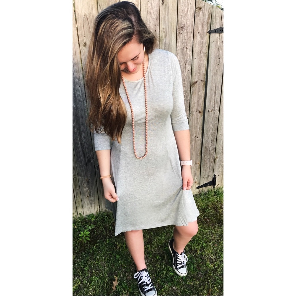 🎉SALE🎉 Swing Dress - heather gray